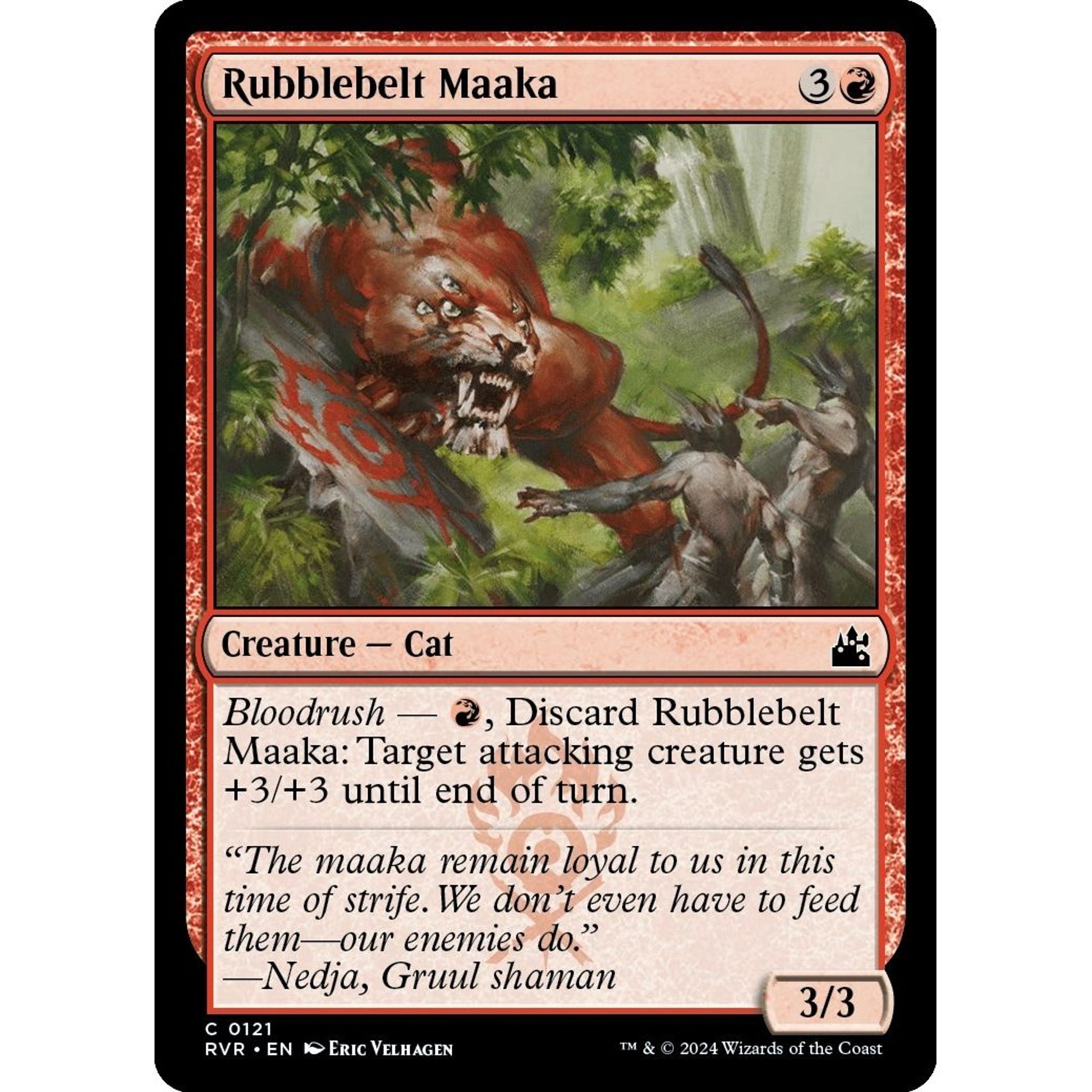 Image for Rubblebelt Maaka (121) (RVR) - Magic: The Gathering
