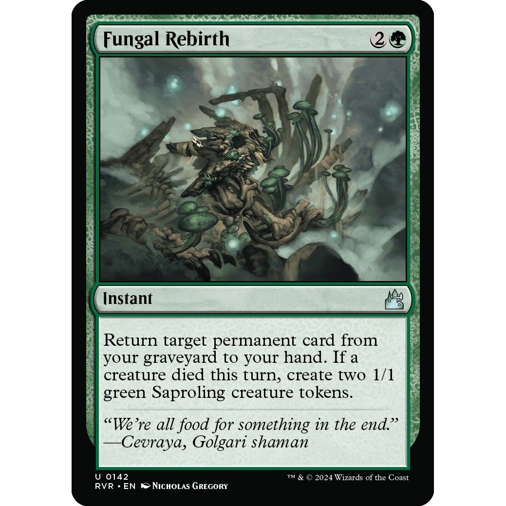 Image for Fungal Rebirth (142) (RVR) - Magic: The Gathering