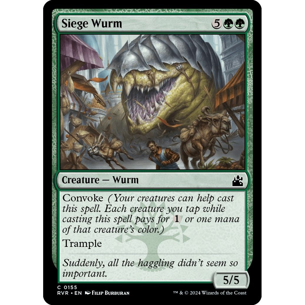 Image for Siege Wurm (155) (RVR) - Magic: The Gathering