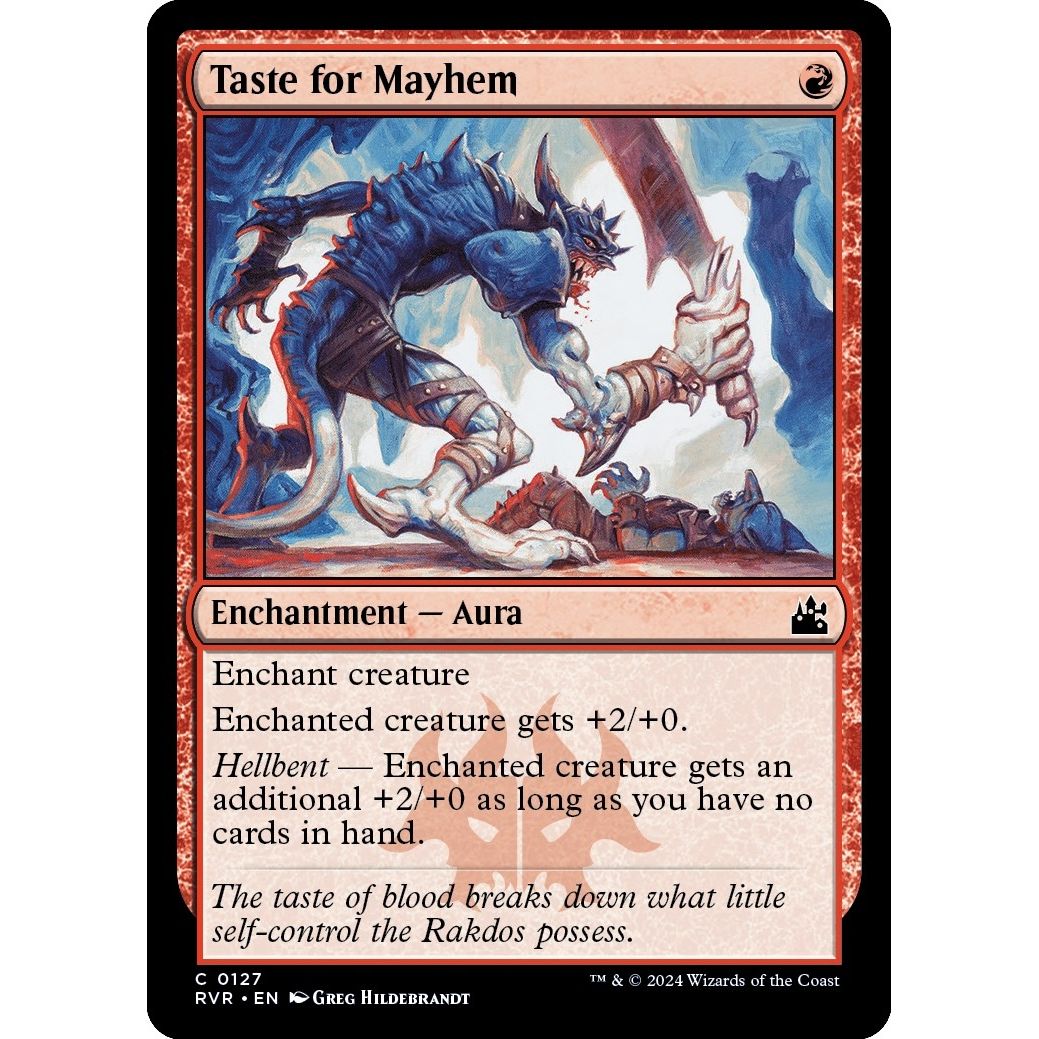 Image for Taste for Mayhem (127) (RVR) - Magic: The Gathering