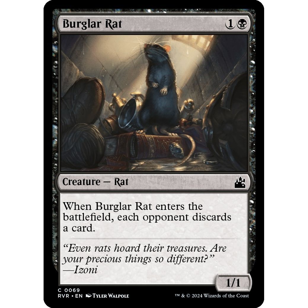 Image for Burglar Rat (69) (RVR) - Magic: The Gathering