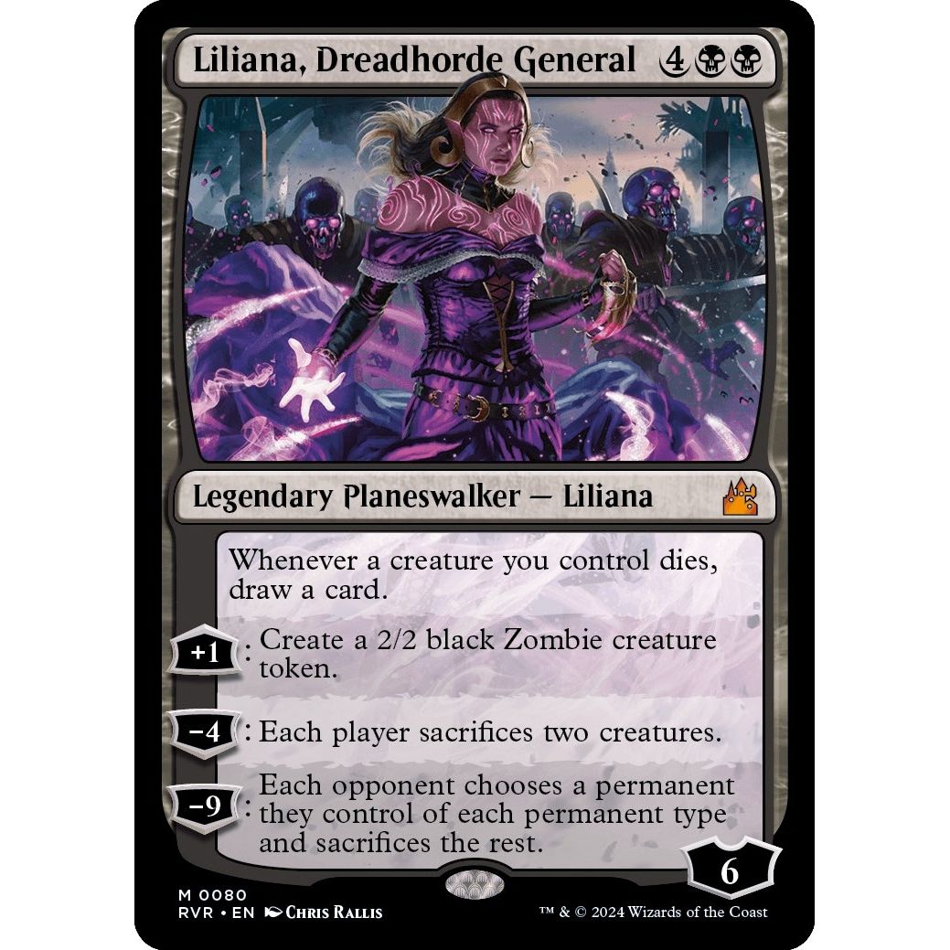 Image for Liliana, Dreadhorde General (80) (RVR) - Magic: The Gathering