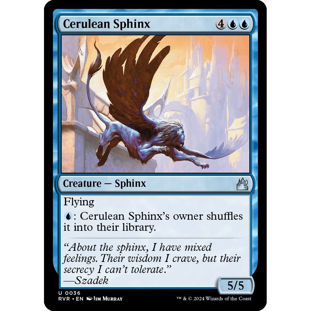 Image for Cerulean Sphinx (36) (RVR) - Magic: The Gathering