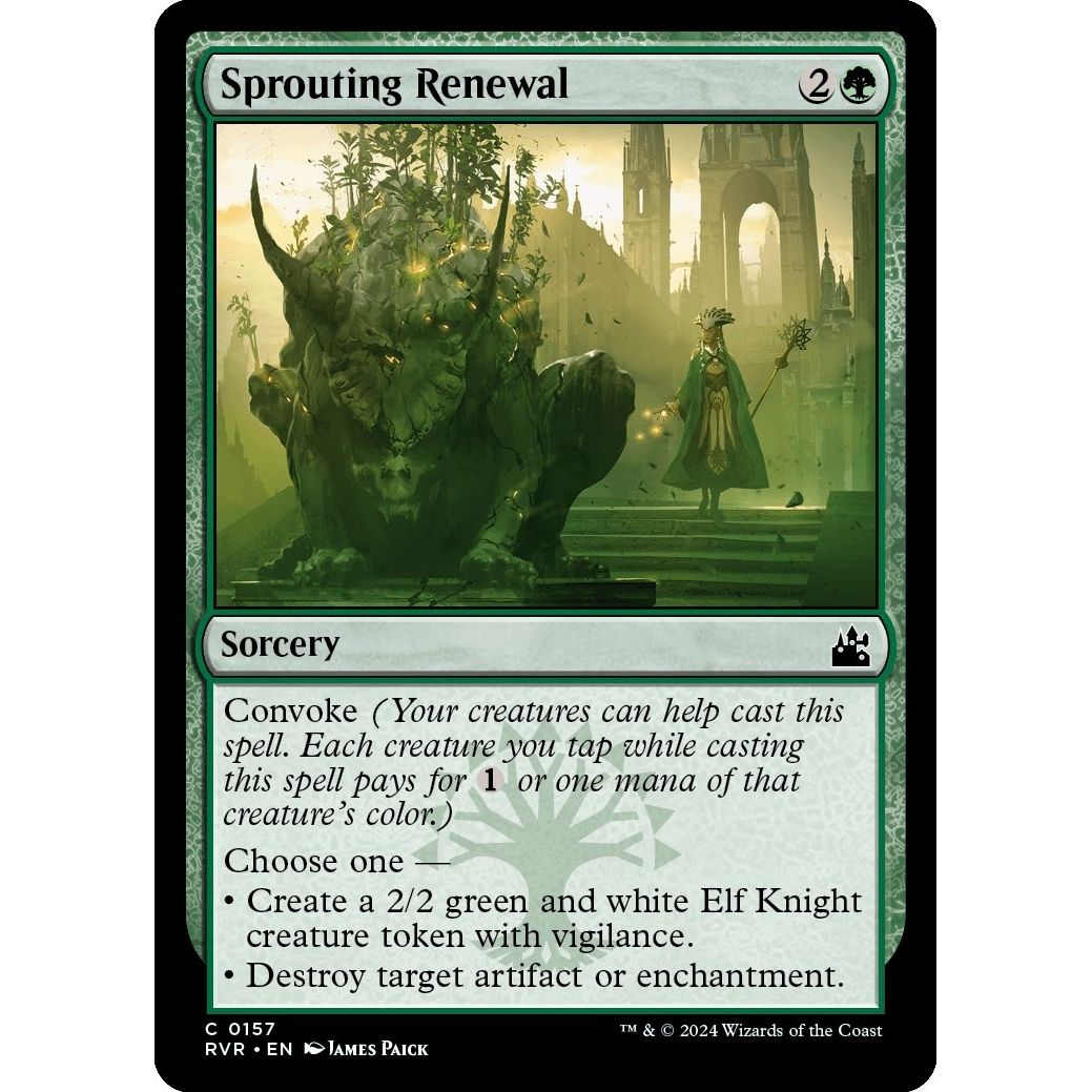 Image for Sprouting Renewal (157) (RVR) - Magic: The Gathering
