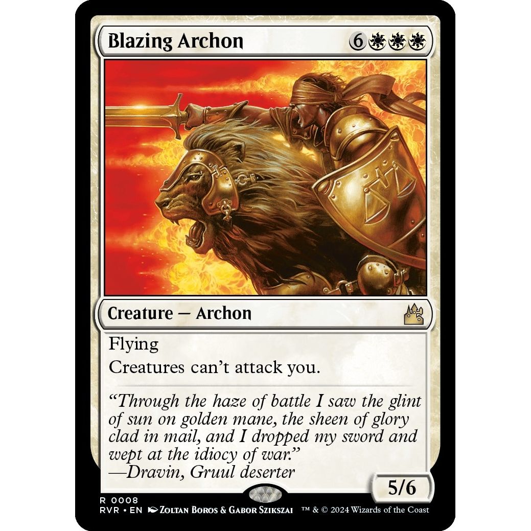 Image for Blazing Archon (8) (RVR) - Magic: The Gathering