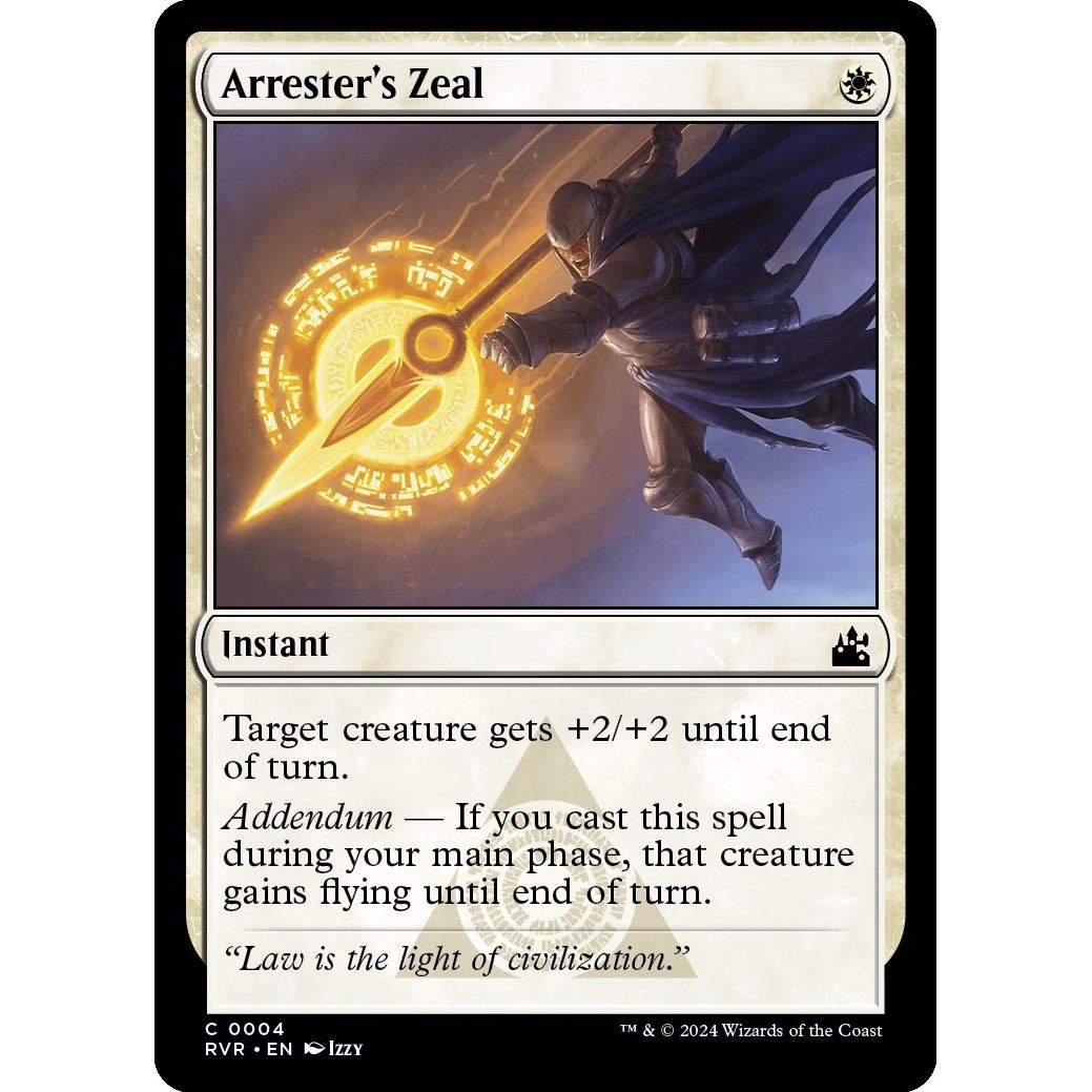 Image for Arrester's Zeal (4) (RVR) - Magic: The Gathering
