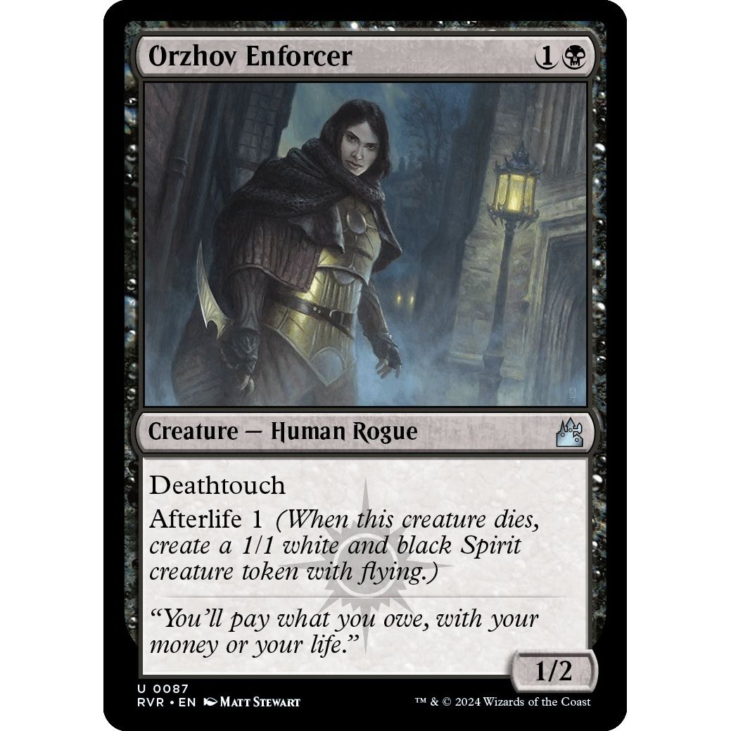 Image for Orzhov Enforcer (87) (RVR) - Magic: The Gathering