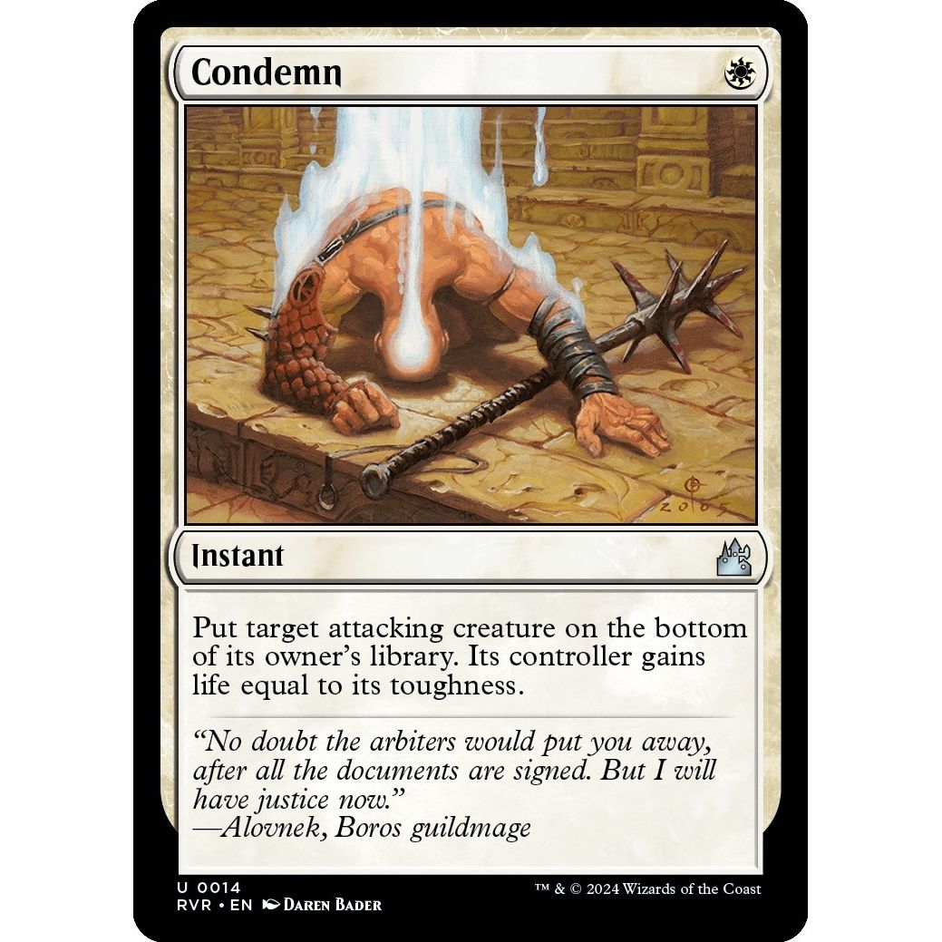 Image for Condemn (14) (RVR) - Magic: The Gathering