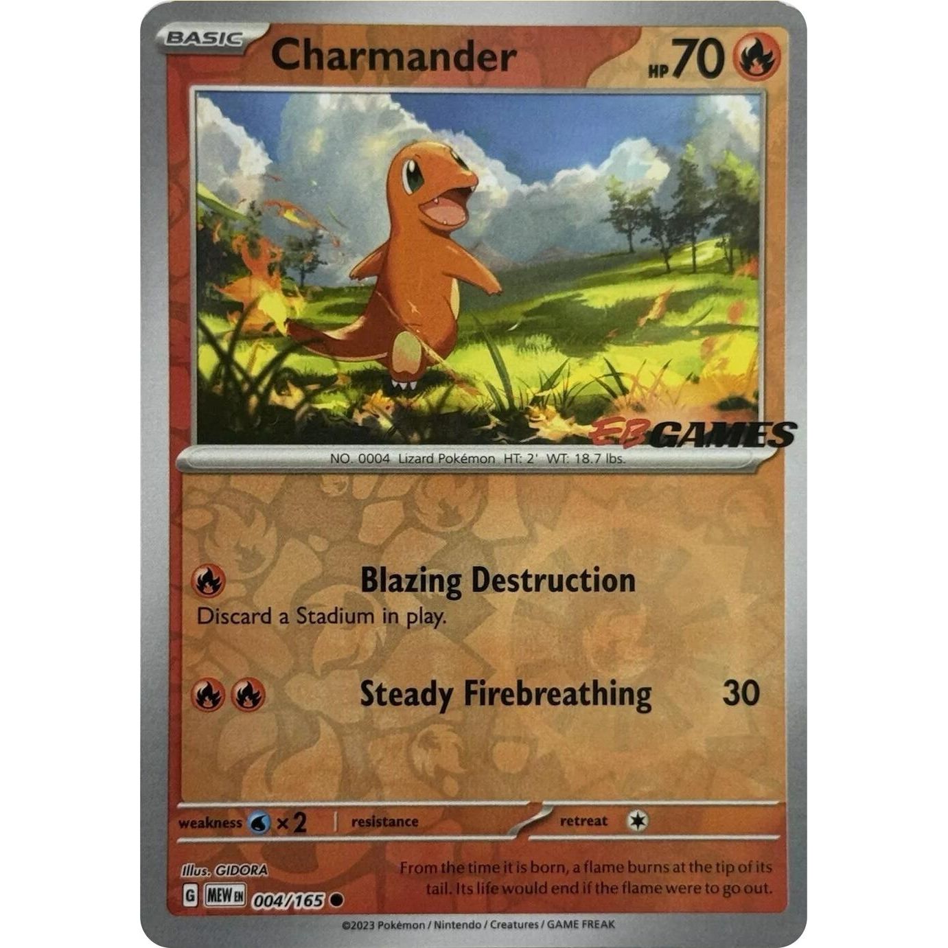 Image for Charmander - 004/165 (EBGames Exclusive) (004/165) (MCAP) - Pokemon