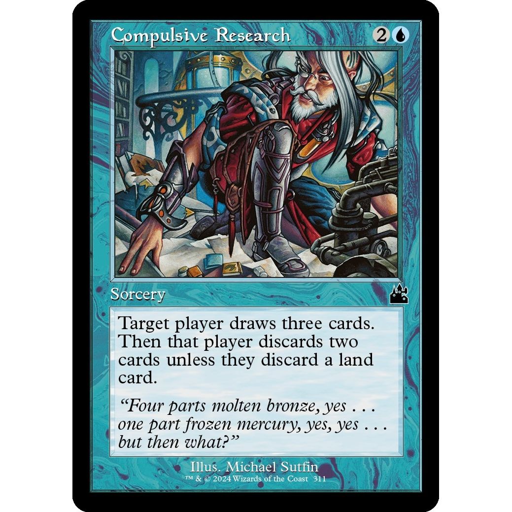 Image for Compulsive Research (Retro Frame) (311) (RVR) - Magic: The Gathering