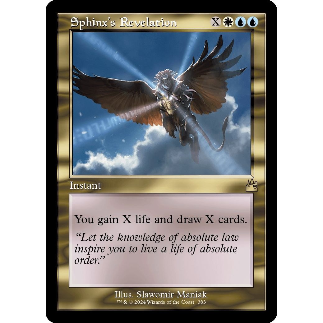 Image for Sphinx's Revelation (Retro Frame) (383) (RVR) - Magic: The Gathering