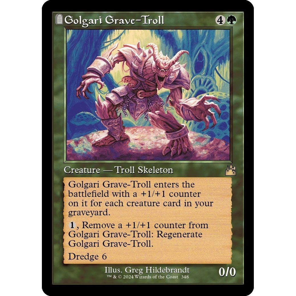 Image for Golgari Grave-Troll (Retro Frame) (348) (RVR) - Magic: The Gathering