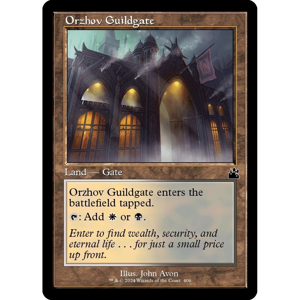 Image for Orzhov Guildgate (Retro Frame) (406) (RVR) - Magic: The Gathering