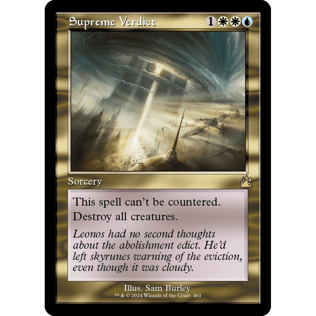 Image for Supreme Verdict (Retro Frame) (461) (RVR) - Magic: The Gathering