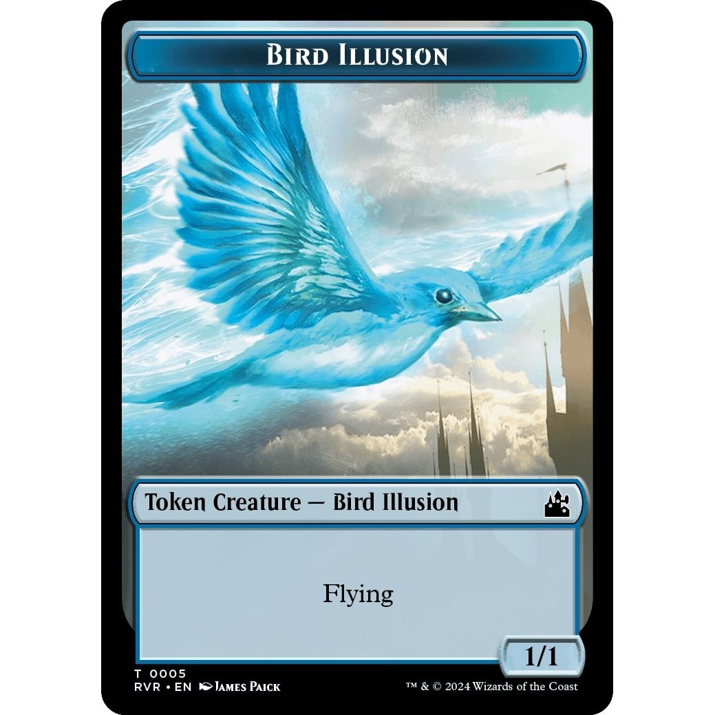 Image for Bird Illusion Token (5) (RVR) - Magic: The Gathering