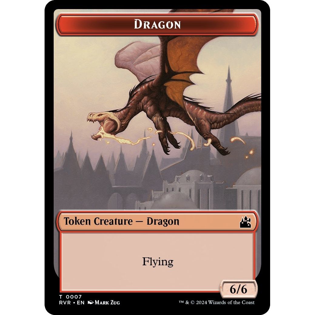 Image for Dragon Token (7) (RVR) - Magic: The Gathering