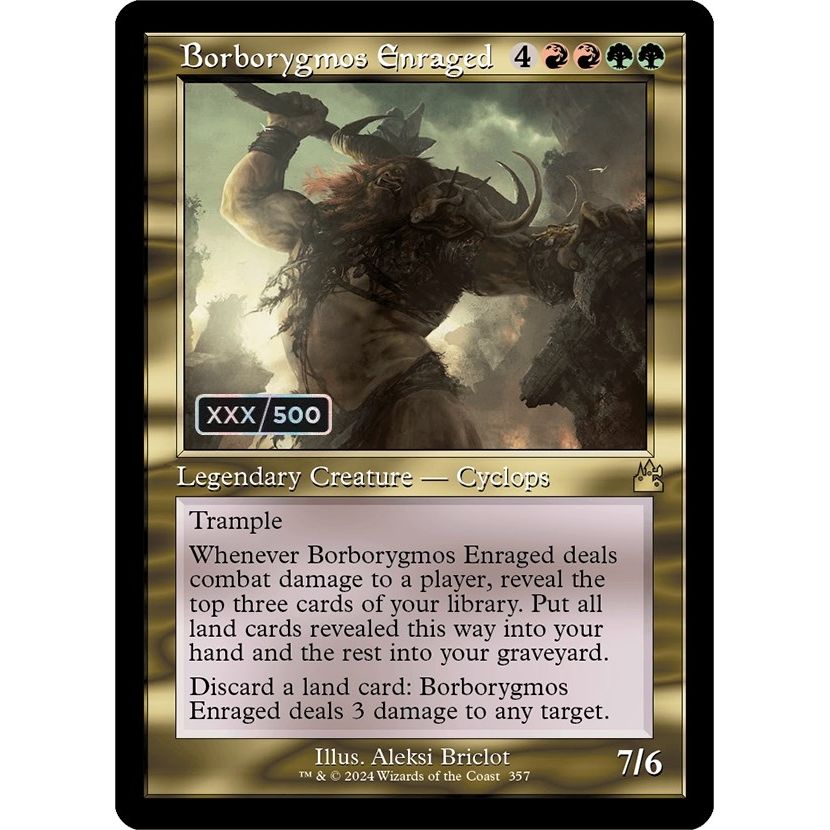 Image for Borborygmos Enraged (Retro Frame) (Serial Numbered) (357) (RVR) - Magic: The Gathering