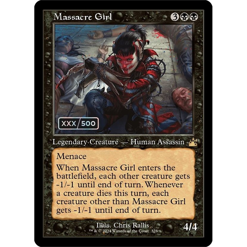 Image for Massacre Girl (Retro Frame) (Serial Numbered) (328) (RVR) - Magic: The Gathering