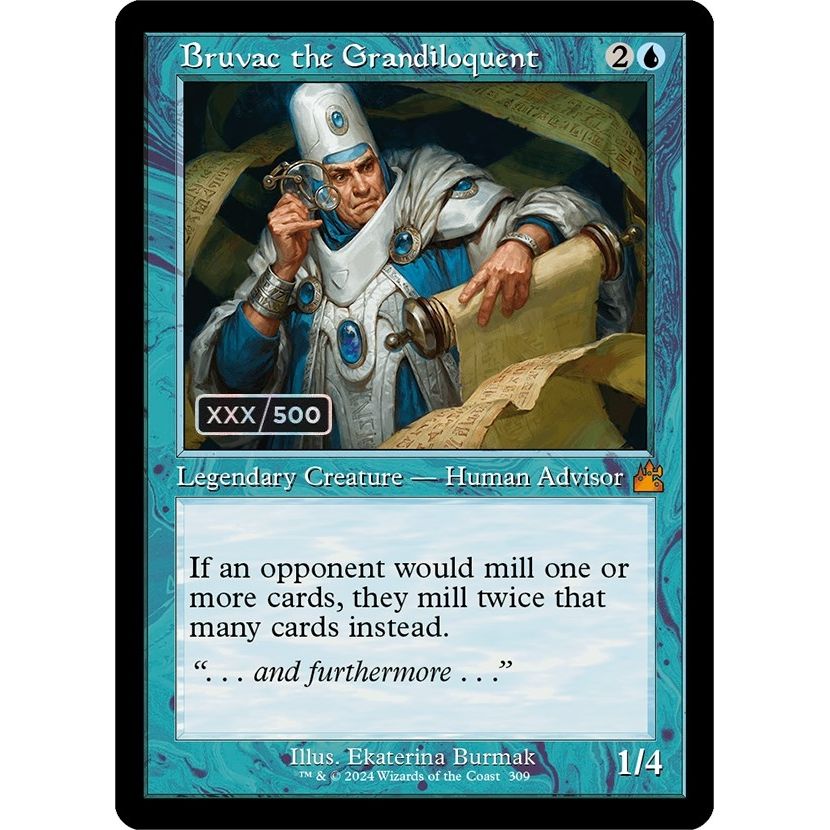 Image for Bruvac the Grandiloquent (Retro Frame) (Serial Numbered) (309) (RVR) - Magic: The Gathering