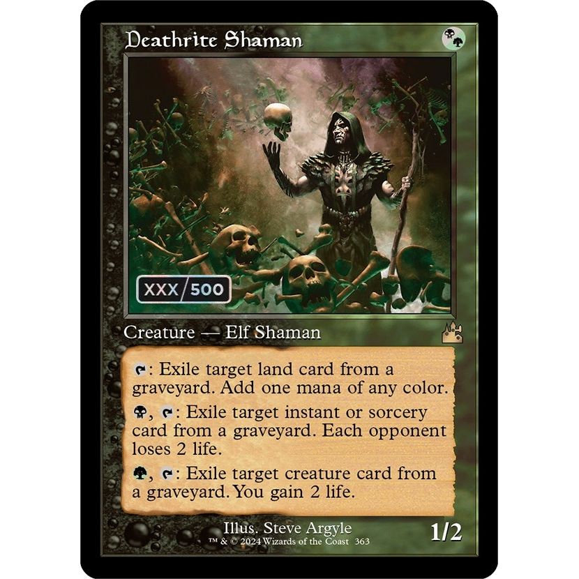 Image for Deathrite Shaman (Retro Frame) (Serial Numbered) (363) (RVR) - Magic: The Gathering