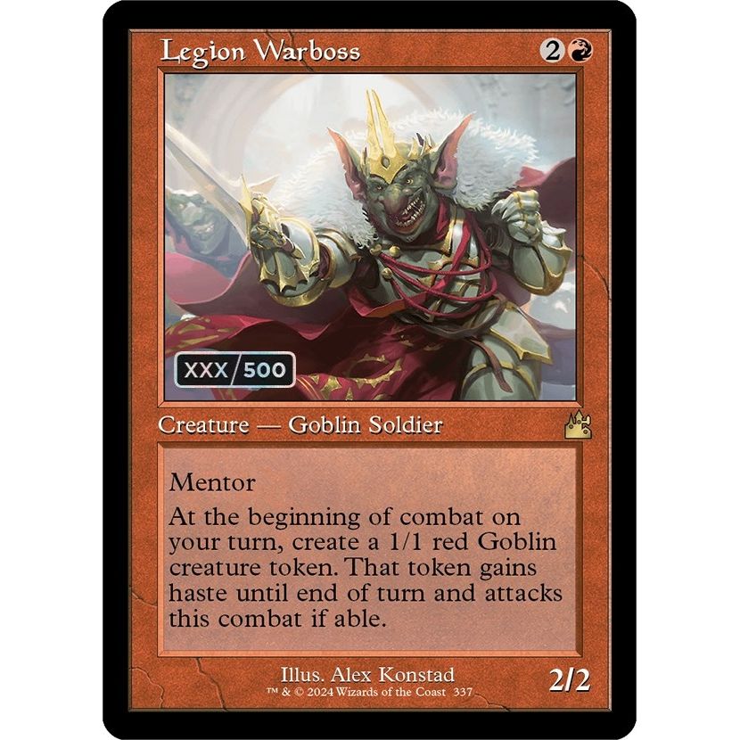 Image for Legion Warboss (Retro Frame) (Serial Numbered) (337) (RVR) - Magic: The Gathering
