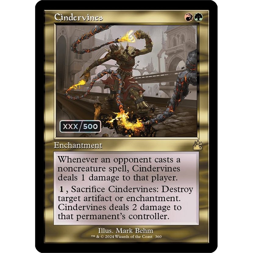 Image for Cindervines (Retro Frame) (Serial Numbered) (360) (RVR) - Magic: The Gathering
