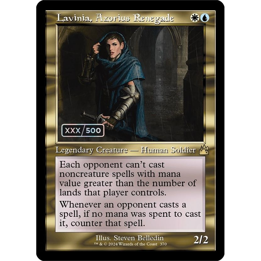 Image for Lavinia, Azorius Renegade (Retro Frame) (Serial Numbered) (370) (RVR) - Magic: The Gathering