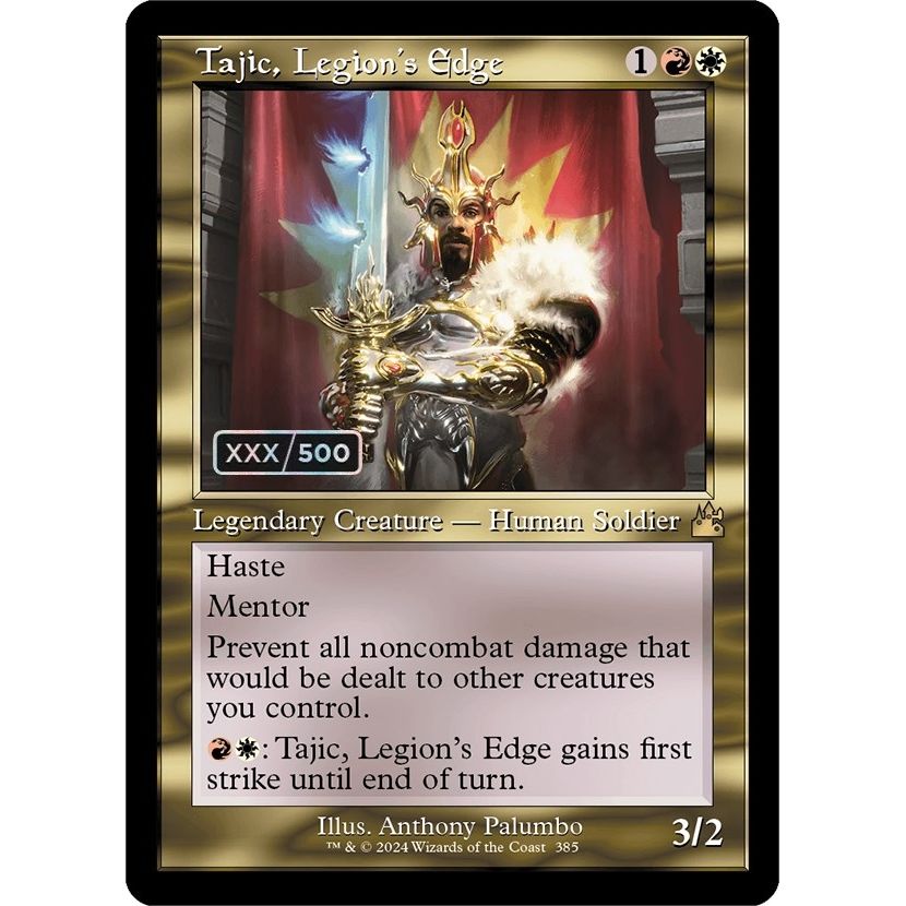 Image for Tajic, Legion's Edge (Retro Frame) (Serial Numbered) (385) (RVR) - Magic: The Gathering