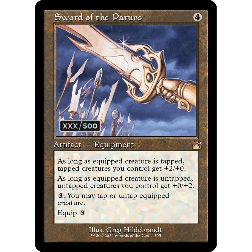 Image for Sword of the Paruns (Retro Frame) (Serial Numbered) (395) (RVR) - Magic: The Gathering