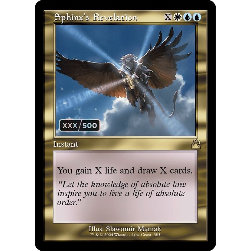 Image for Sphinx's Revelation (Retro Frame) (Serial Numbered) (383) (RVR) - Magic: The Gathering