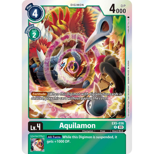 Image for Aquilamon (EX5-036 R) (EX05) - Digimon Card Game
