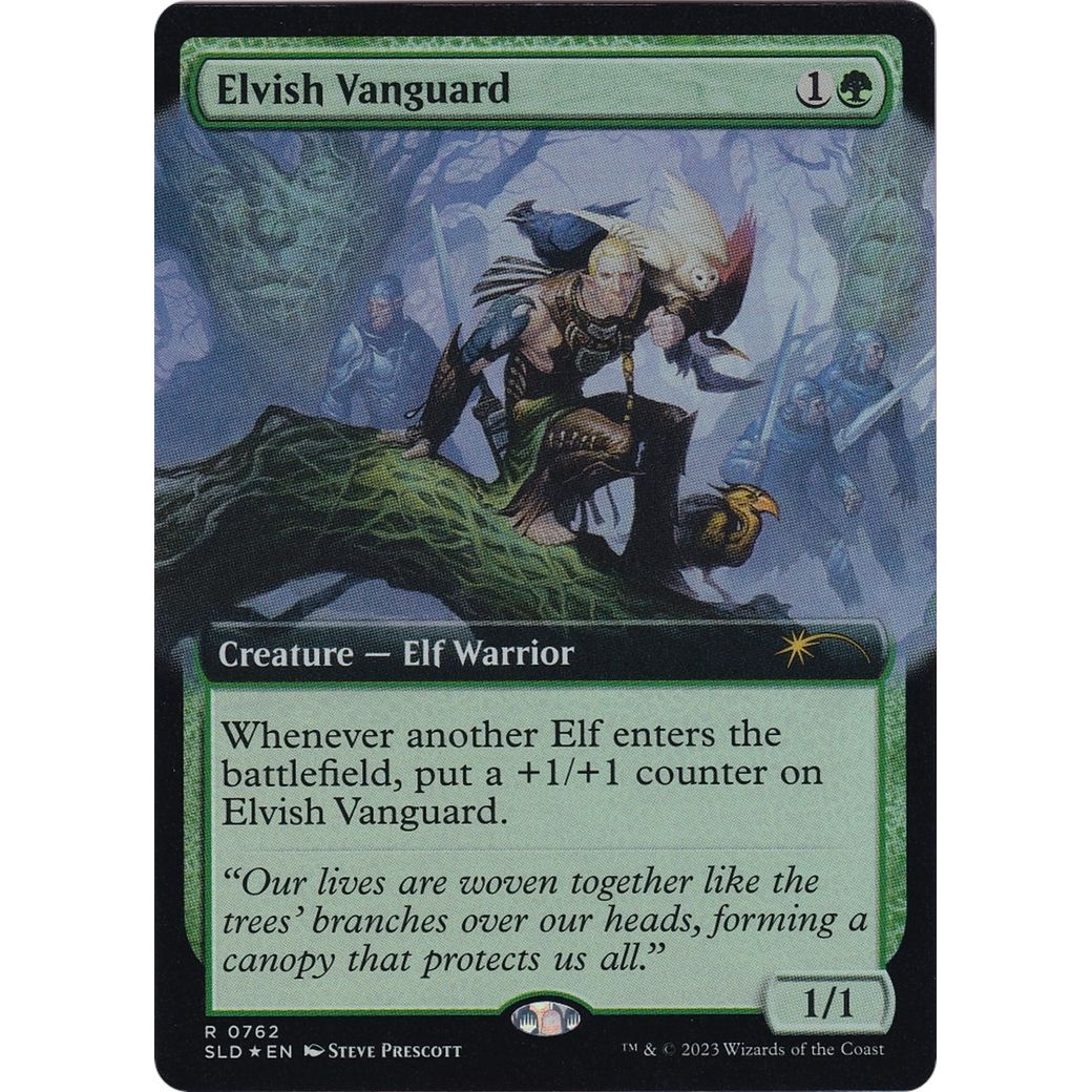 Image for Elvish Vanguard (Extended Art) (762) (SLD) - Magic: The Gathering