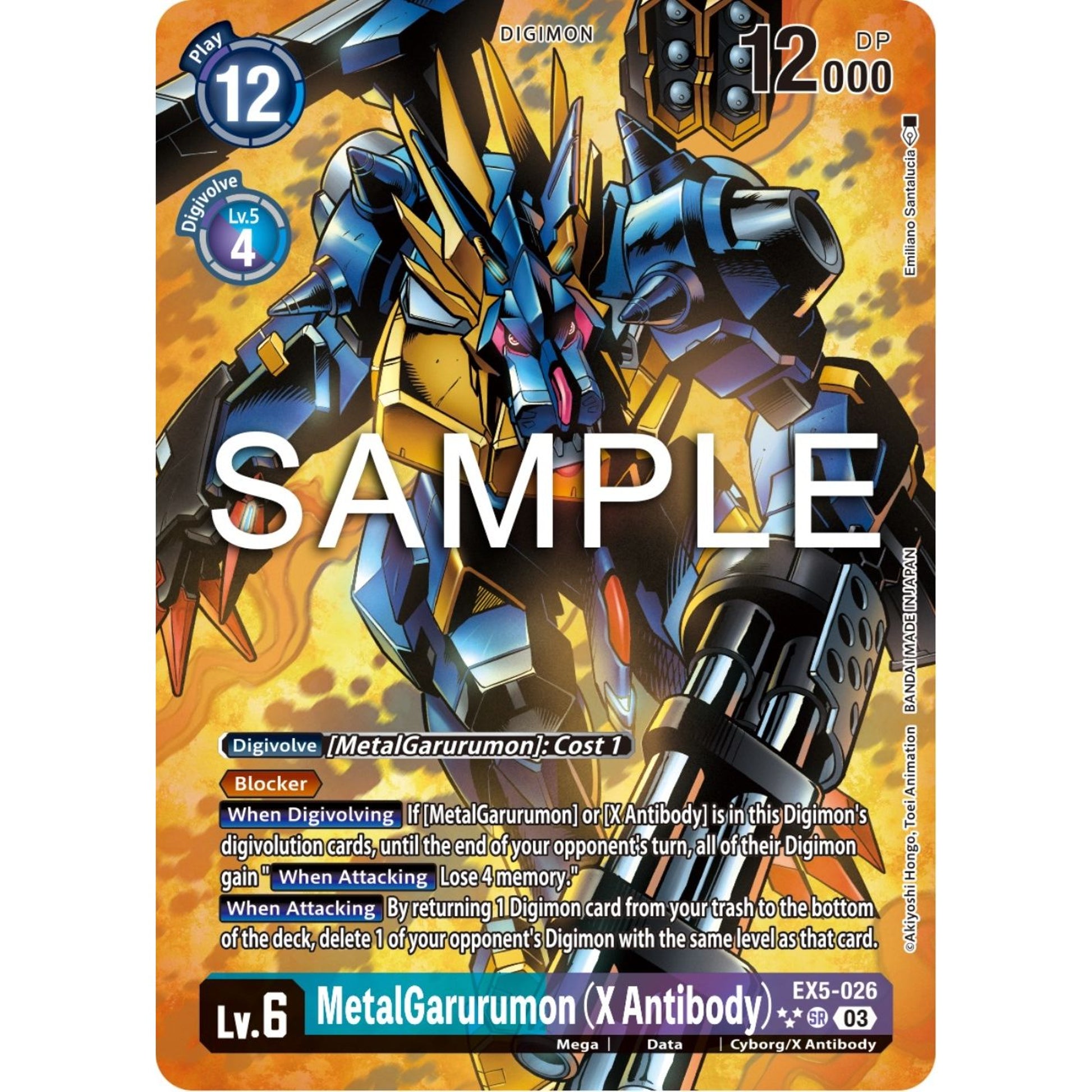 Image for MetalGarurumon (X Antibody) (3 Star Alternate Art) (EX5-026 SR) (EX05) - Digimon Card Game