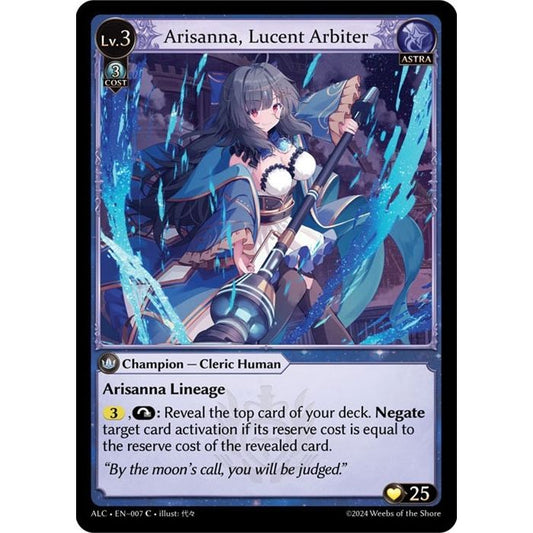 Image for Arisanna, Lucent Arbiter (007) (ALC) - Grand Archive TCG