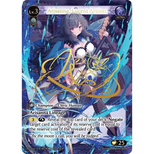 Image for Arisanna, Lucent Arbiter (CSR) (ALC1E) (007) (ALC) - Grand Archive TCG