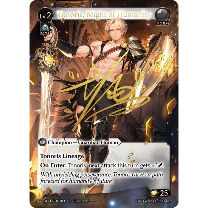 Image for Tonoris, Might of Humanity (CSR) (013B) (ALC1E) (013B) (ALC) - Grand Archive TCG