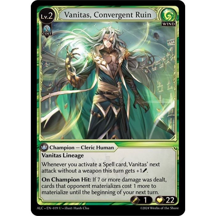 Image for Vanitas, Convergent Ruin (019) (ALC) - Grand Archive TCG