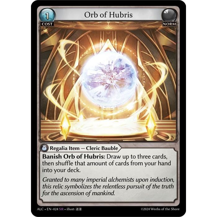 Image for Orb of Hubris (024) (ALC) - Grand Archive TCG