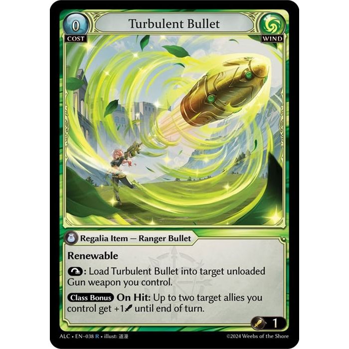 Image for Turbulent Bullet (038) (ALC) - Grand Archive TCG