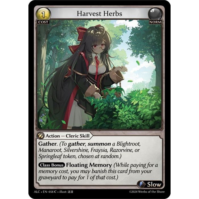 Image for Harvest Herbs (058) (ALC) - Grand Archive TCG