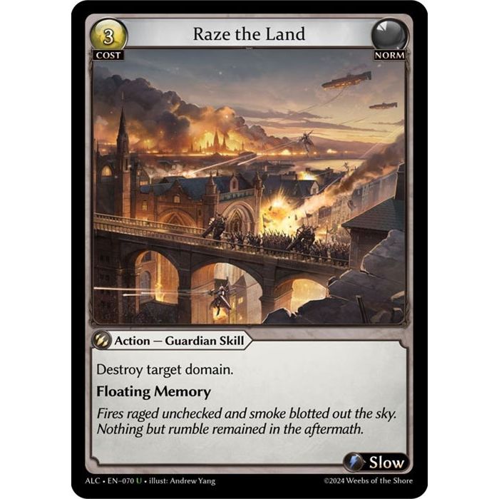 Image for Raze the Land (070) (ALC) - Grand Archive TCG