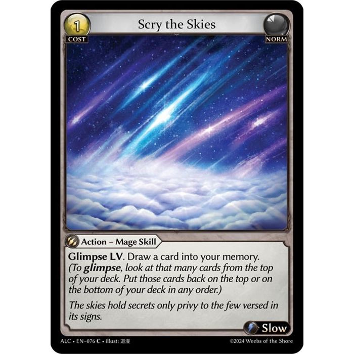 Image for Scry the Skies (076) (ALC) - Grand Archive TCG