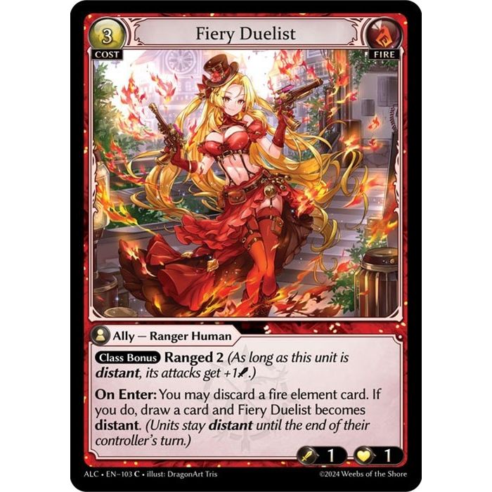 Image for Fiery Duelist (103) (ALC) - Grand Archive TCG