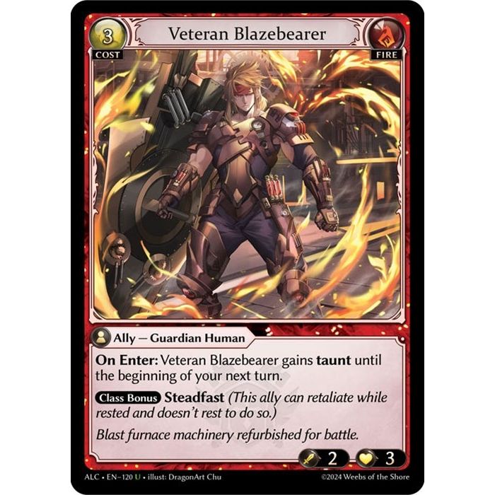 Image for Veteran Blazebearer (120) (ALC) - Grand Archive TCG