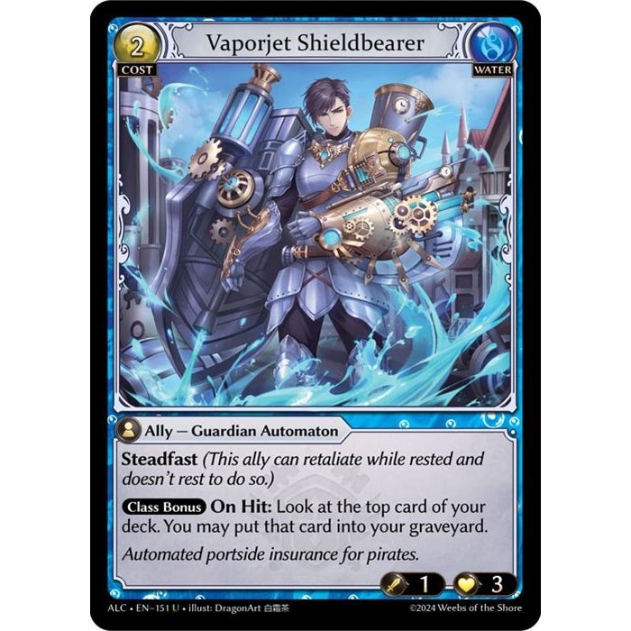 Image for Vaporjet Shieldbearer (151) (ALC) - Grand Archive TCG