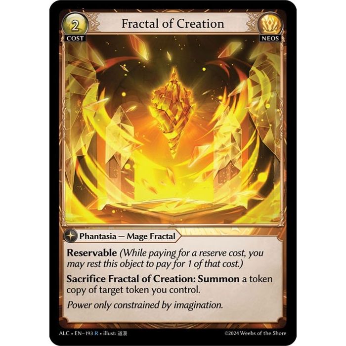 Image for Fractal of Creation (193) (ALC) - Grand Archive TCG