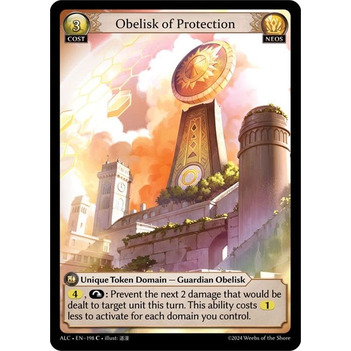 Image for Obelisk of Protection (198) (ALC) - Grand Archive TCG
