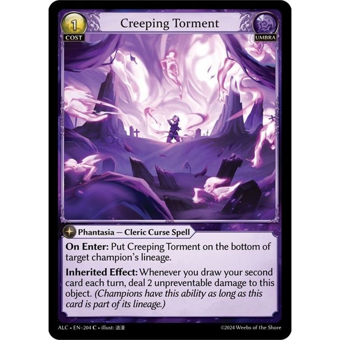 Image for Creeping Torment (204) (ALC) - Grand Archive TCG