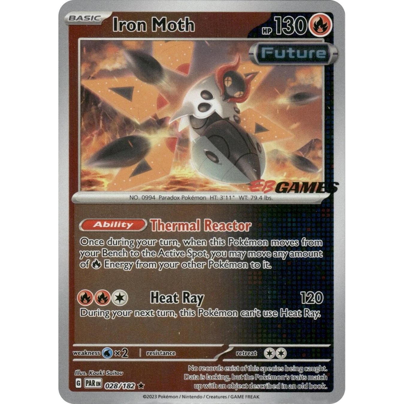 Image for Iron Moth - 028/182 (EB Games Promo) (028/182) (MCAP) - Pokemon