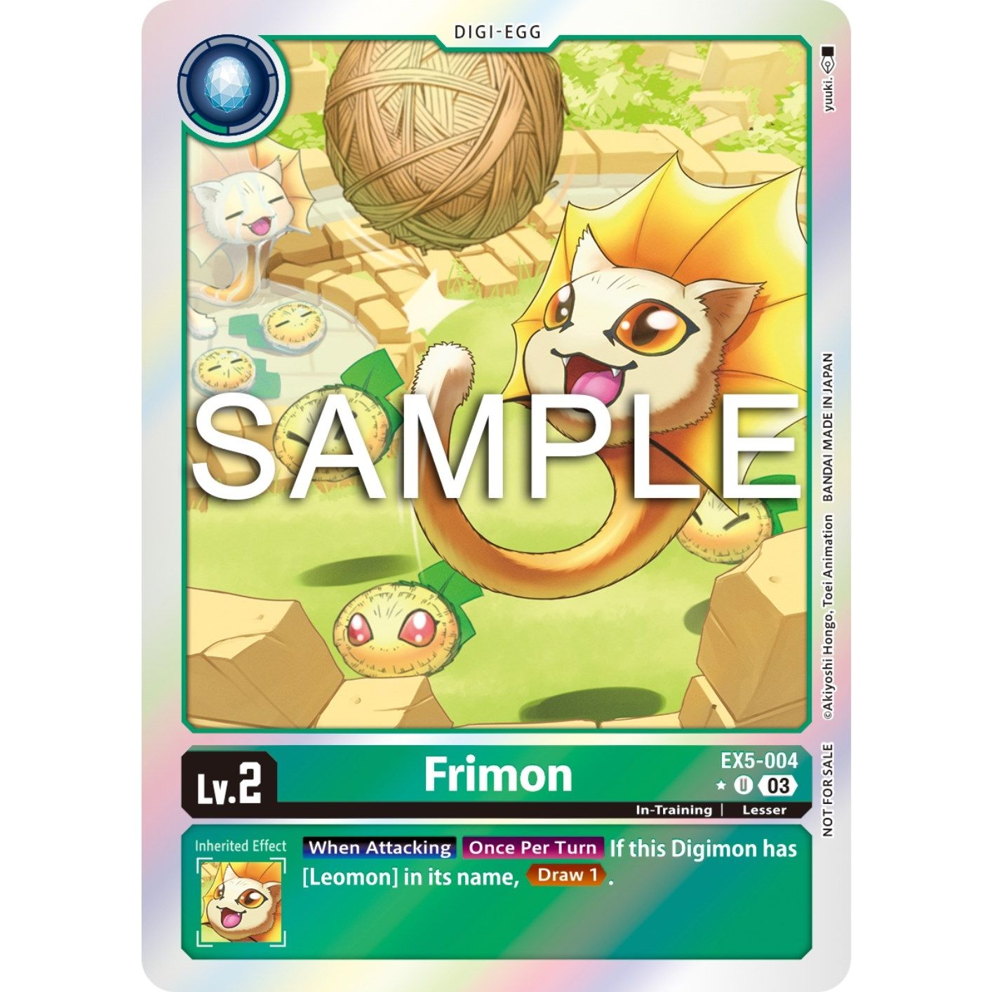 Image for Frimon (Animal Colosseum Box Promotion Pack) (EX5-004 U) (EX05) - Digimon Card Game